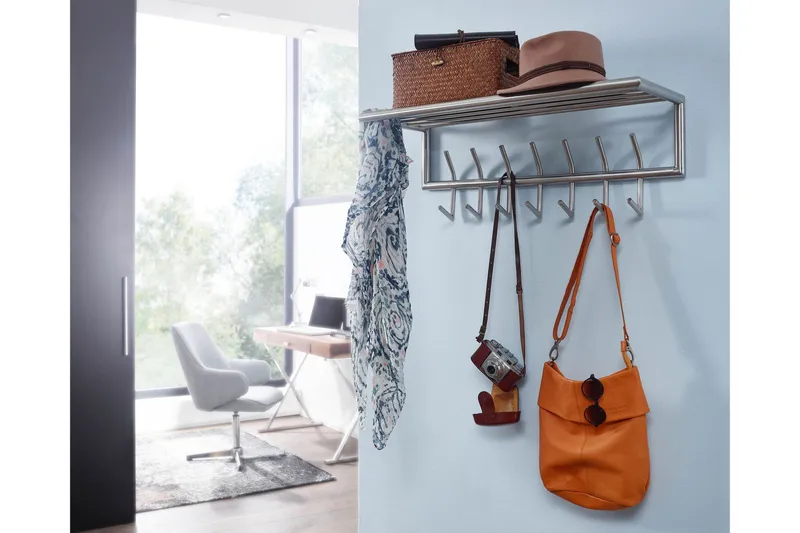 Seddik Klädkrok 75 cm - Silver - Förvaring - Klädförvaring - Klädhängare - Krokar