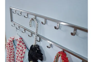Seddik Klädkrok 80 cm - Silver - Förvaring - Klädförvaring - Klädhängare - Krokar