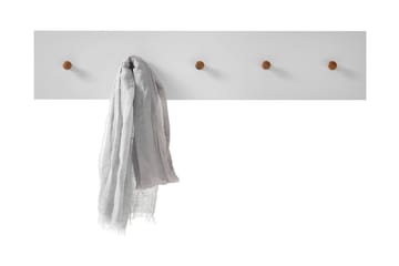 Siraaj Foajépanel 97 cm - Vit/Ek - Förvaring - Klädförvaring - Klädhängare - Krokar