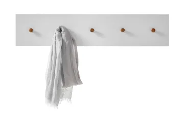 Siraaj Foajépanel 97 cm - Vit/Ek - Förvaring - Klädförvaring - Klädhängare - Krokar