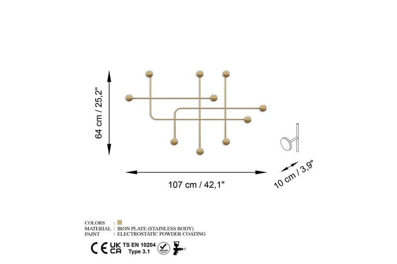 Metall Väggkrok Australia Rany - Rany - Förvaring - Klädförvaring - Klädhängare - Krokar