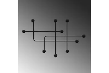 Metall Väggkrok Australia Svart - Svart - Förvaring - Klädförvaring - Klädhängare - Krokar