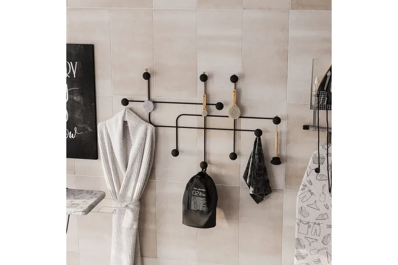 Metall Väggkrok Australia Svart - Svart - Förvaring - Klädförvaring - Klädhängare - Krokar