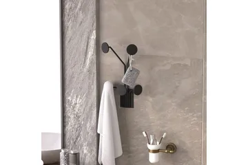 Metall Väggkrok Clarra Svart - Svart - Förvaring - Klädförvaring - Klädhängare - Krokar