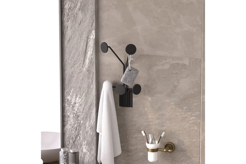 Metall Väggkrok Clarra Svart - Svart - Förvaring - Klädförvaring - Klädhängare - Krokar