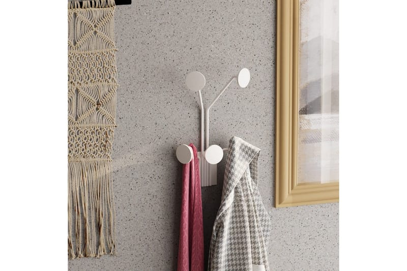 Metall Väggkrok Clarra Vit - Vit - Förvaring - Klädförvaring - Klädhängare - Krokar