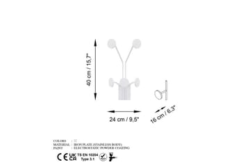 Metall Väggkrok Clarra Vit - Vit - Förvaring - Klädförvaring - Klädhängare - Krokar