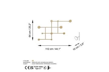 Metall Väggkrok Colna Rany - Rany - Förvaring - Klädförvaring - Klädhängare - Krokar