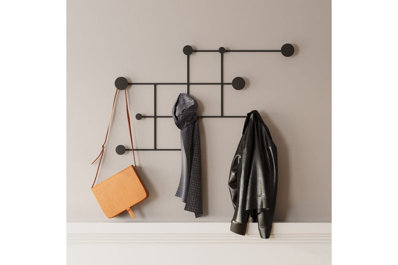 Metall Väggkrok Colna Svart - Svart - Förvaring - Klädförvaring - Klädhängare - Krokar