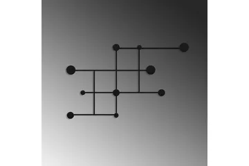 Metall Väggkrok Colna Svart - Svart - Förvaring - Klädförvaring - Klädhängare - Krokar