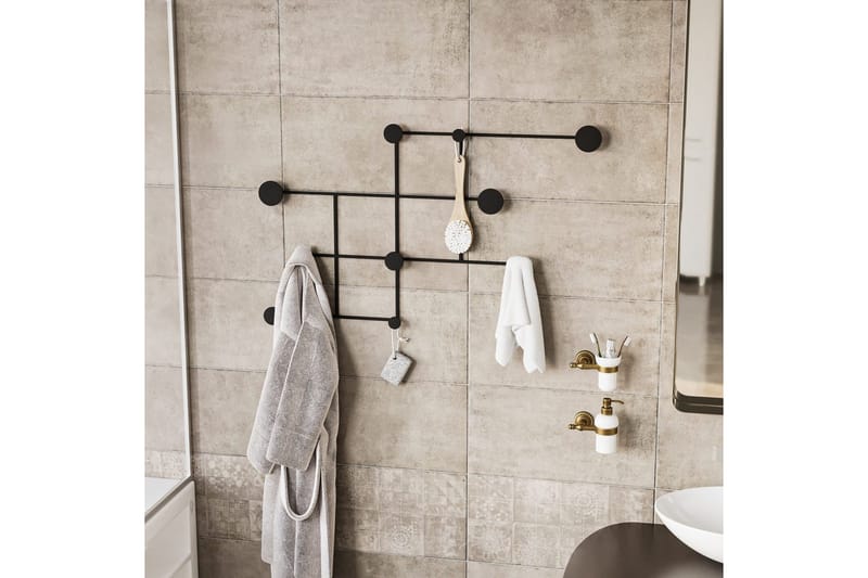 Metall Väggkrok Colna Svart - Svart - Förvaring - Klädförvaring - Klädhängare - Krokar