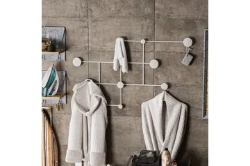 Metall Väggkrok Colna Vit - Vit - Förvaring - Klädförvaring - Klädhängare - Krokar