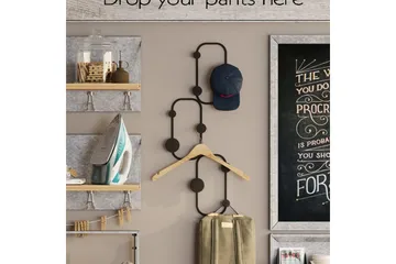 Metall Väggkrok Dravos Svart - Svart - Förvaring - Klädförvaring - Klädhängare - Krokar