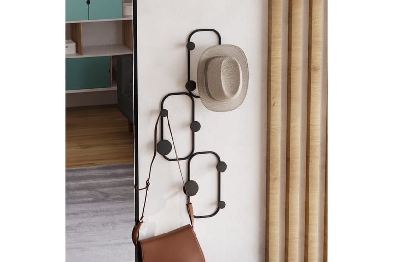 Metall Väggkrok Dravos Svart - Svart - Förvaring - Klädförvaring - Klädhängare - Krokar
