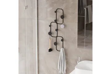 Metall Väggkrok Dravos Svart - Svart - Förvaring - Klädförvaring - Klädhängare - Krokar