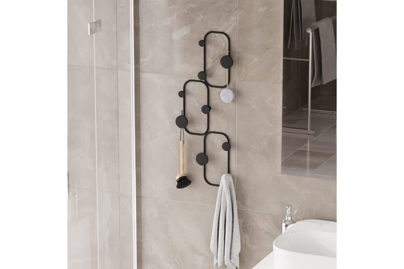 Metall Väggkrok Dravos Svart - Svart - Förvaring - Klädförvaring - Klädhängare - Krokar