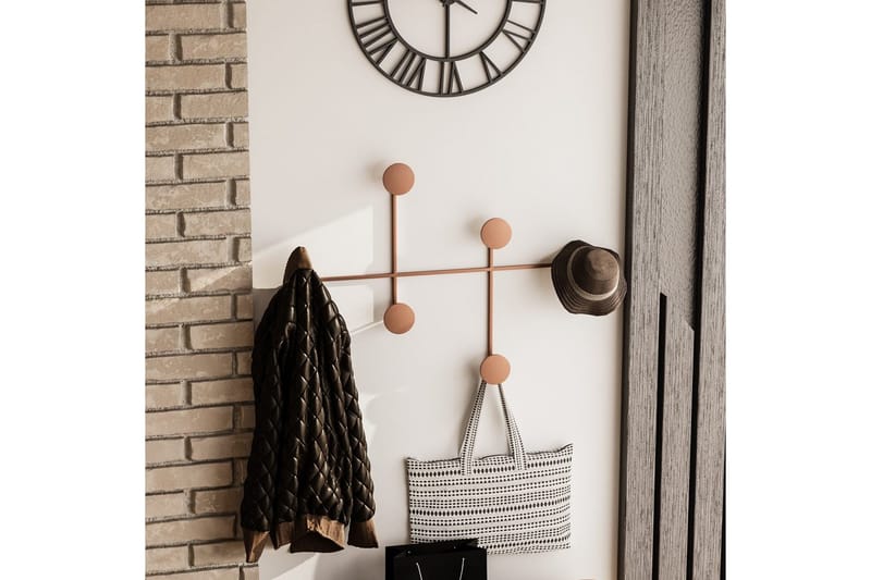 Metall Väggkrok Inermis Koppar - Koppar - Förvaring - Klädförvaring - Klädhängare - Krokar