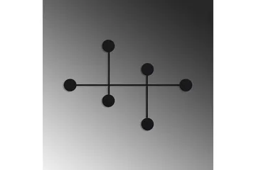Metall Väggkrok Inermis Svart - Svart - Förvaring - Klädförvaring - Klädhängare - Krokar