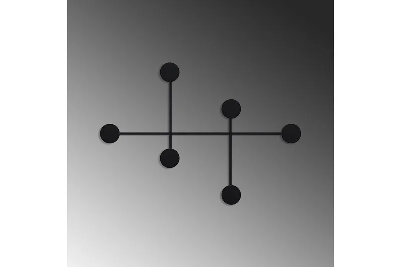 Metall Väggkrok Inermis Svart - Svart - Förvaring - Klädförvaring - Klädhängare - Krokar