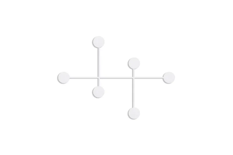 Metall Väggkrok Inermis Vit, Vit