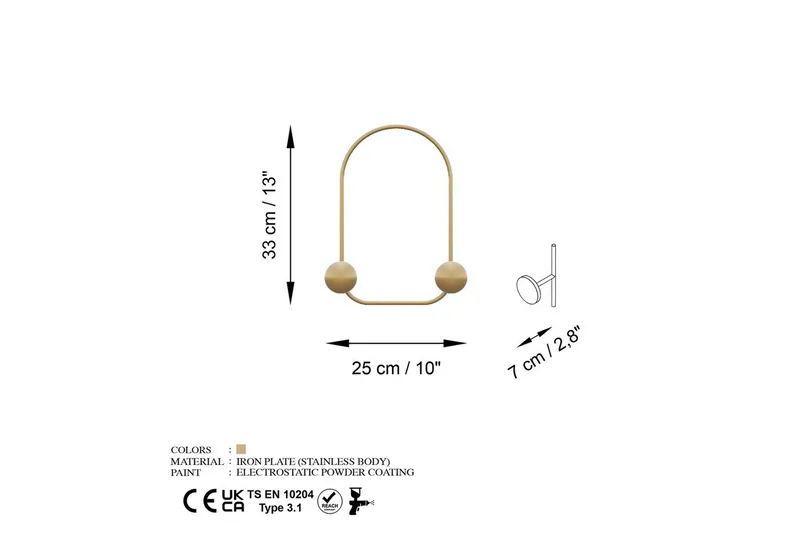 Metall Väggkrok Kelanburg Rany - Rany - Förvaring - Klädförvaring - Klädhängare - Krokar