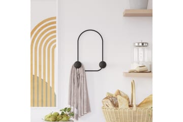 Metall Väggkrok Kelanburg Svart - Svart - Förvaring - Klädförvaring - Klädhängare - Krokar