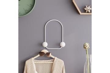 Metall Väggkrok Kelanburg Vit - Vit - Förvaring - Klädförvaring - Klädhängare - Krokar
