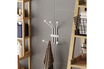 Metall Väggkrok Narwaniran Vit - Vit - Förvaring - Klädförvaring - Klädhängare - Krokar