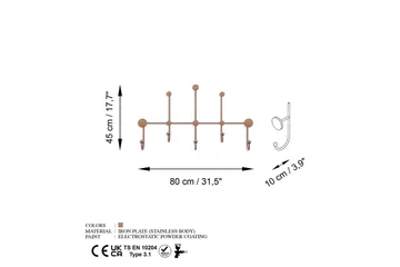 Metall Väggkrok Ranjita Koppar - Koppar - Förvaring - Klädförvaring - Klädhängare - Krokar