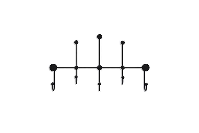 Metall Väggkrok Ranjita Svart, Svart