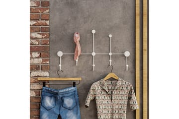 Metall Väggkrok Ranjita Vit - Vit - Förvaring - Klädförvaring - Klädhängare - Krokar