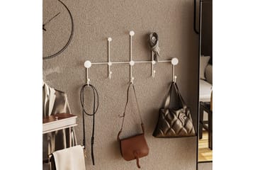 Metall Väggkrok Ranjita Vit - Vit - Förvaring - Klädförvaring - Klädhängare - Krokar