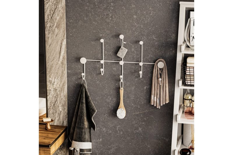 Metall Väggkrok Ranjita Vit - Vit - Förvaring - Klädförvaring - Klädhängare - Krokar