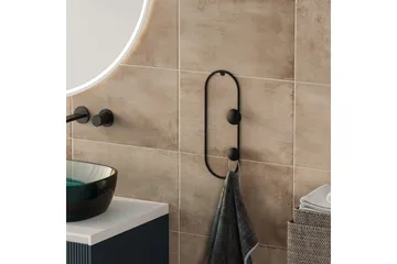 Metall Väggkrok Sota Svart - Svart - Förvaring - Klädförvaring - Klädhängare - Krokar