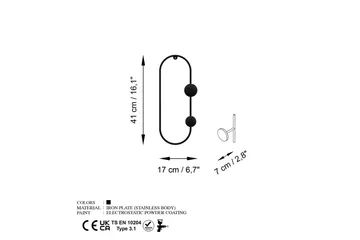 Metall Väggkrok Sota Svart - Svart - Förvaring - Klädförvaring - Klädhängare - Krokar