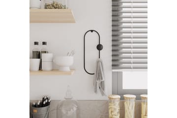 Metall Väggkrok Sota Svart - Svart - Förvaring - Klädförvaring - Klädhängare - Krokar