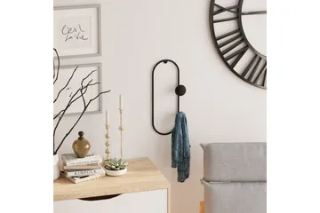 Metall Väggkrok Sota Svart - Svart - Förvaring - Klädförvaring - Klädhängare - Krokar