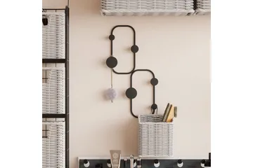 Metall Väggkrok Tivra Svart - Svart - Förvaring - Klädförvaring - Klädhängare - Krokar