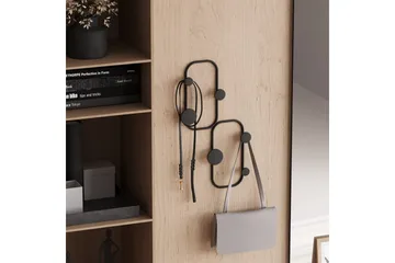 Metall Väggkrok Tivra Svart - Svart - Förvaring - Klädförvaring - Klädhängare - Krokar