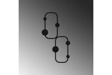 Metall Väggkrok Tivra Svart - Svart - Förvaring - Klädförvaring - Klädhängare - Krokar