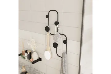 Metall Väggkrok Tivra Svart - Svart - Förvaring - Klädförvaring - Klädhängare - Krokar