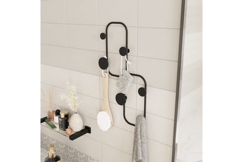 Metall Väggkrok Tivra Svart - Svart - Förvaring - Klädförvaring - Klädhängare - Krokar