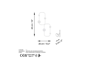 Metall Väggkrok Tivra Vit - Vit - Förvaring - Klädförvaring - Klädhängare - Krokar