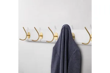 Träväggkrok Ranvir Vit / Rany - 100 x 7 x 8 - Förvaring - Klädförvaring - Klädhängare - Krokar