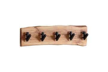 Vägghylla Wohnling Vägghängd kapphängare i massivt trä med trädets kantindustri, 60 cm - Förvaring - Klädförvaring - Klädhängare - Klädställning