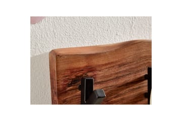 Vägghylla Wohnling Vägghängd kapphängare i massivt trä med trädets kantindustri, 60 cm - Förvaring - Klädförvaring - Klädhängare - Klädställning