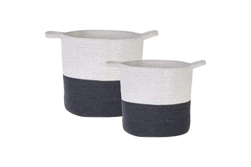 Korg Pazha set om 2 Vit, Svart, Vit, Svart