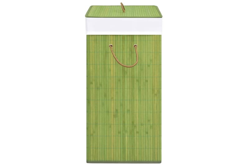 Tvättkorg bambu grön 100 L - Grön - Tvättkorg