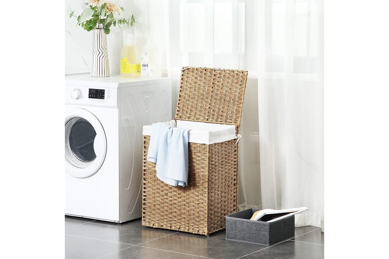 Tvättkorg Traci 60 cm Handvävd - Songmics - Tvättkorg