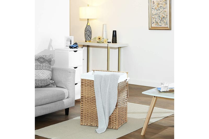 Tvättkorg Traci 60 cm Handvävd - Songmics - Tvättkorg